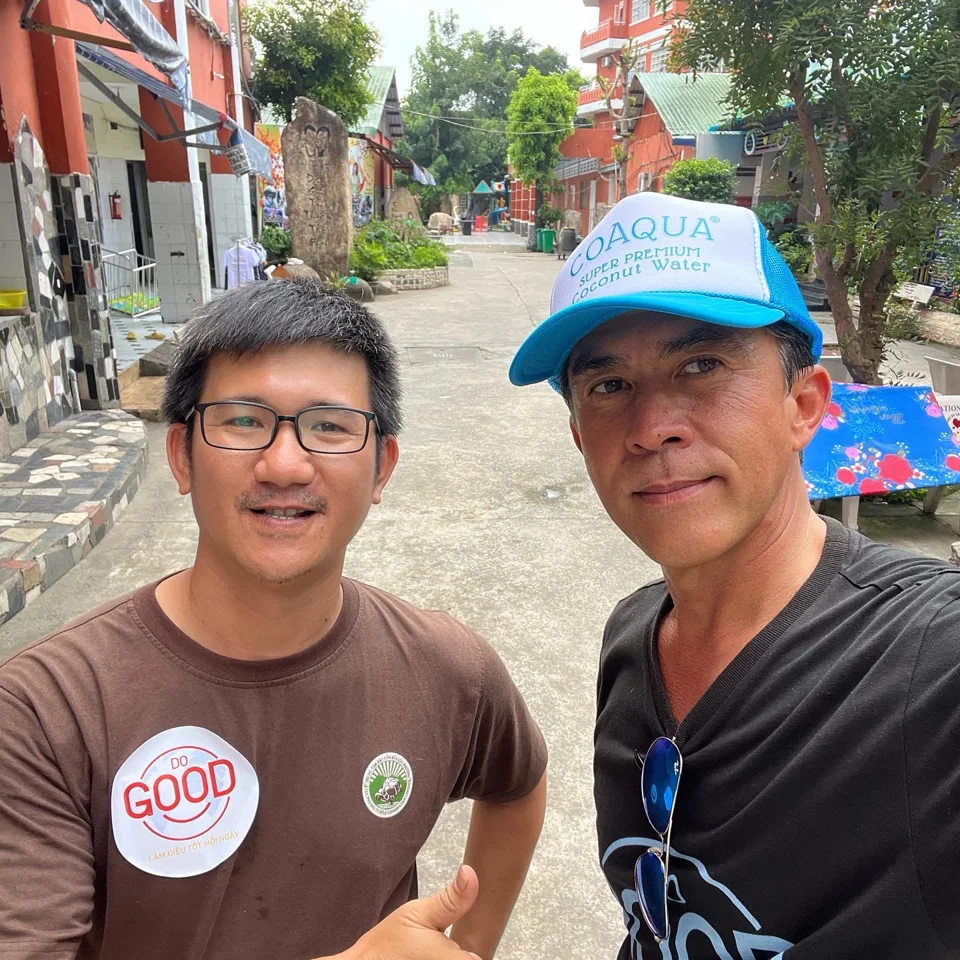 Community team members with CoAqua water