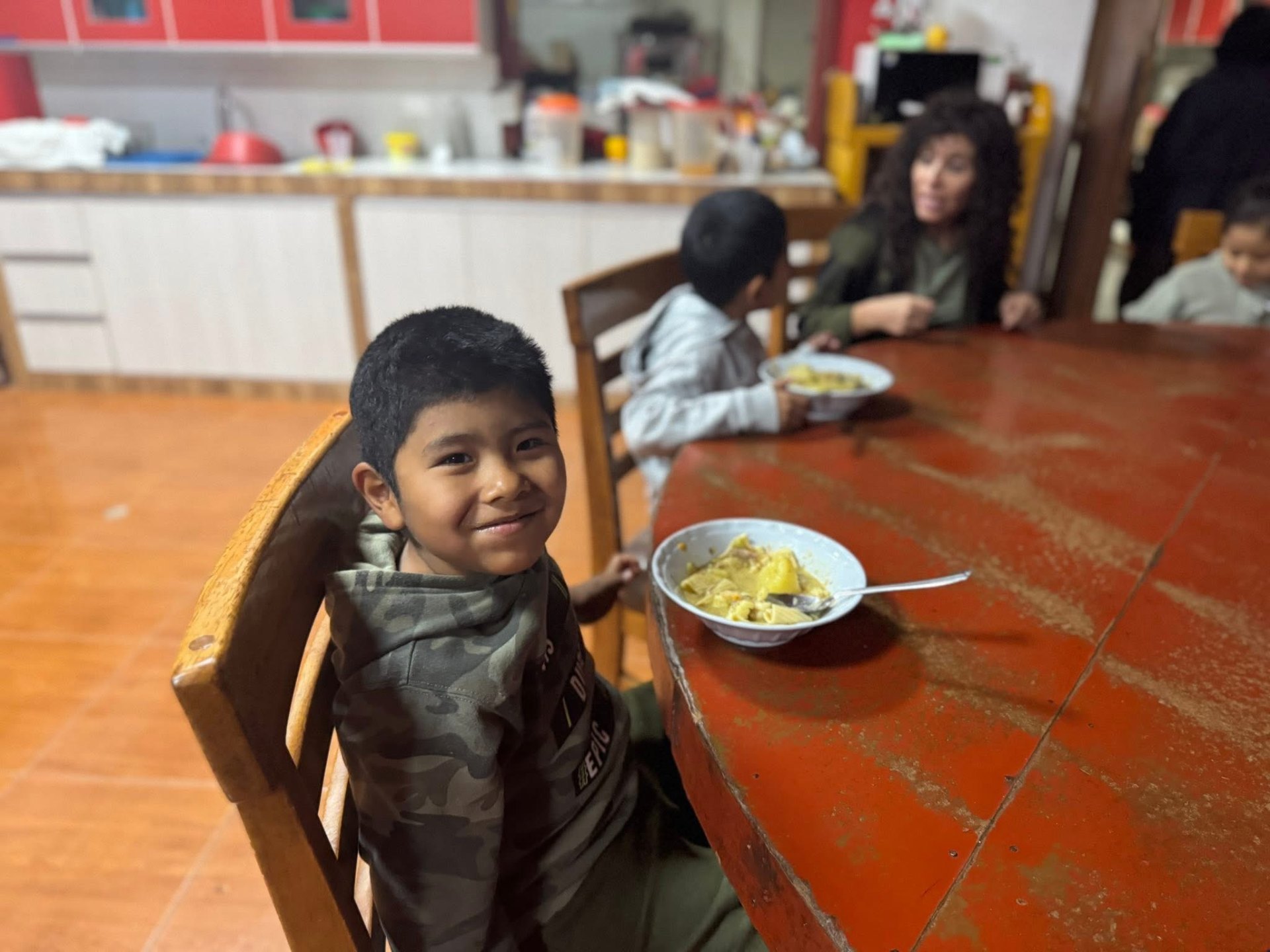 Food shared at a DO GOOD community gathering in Peru