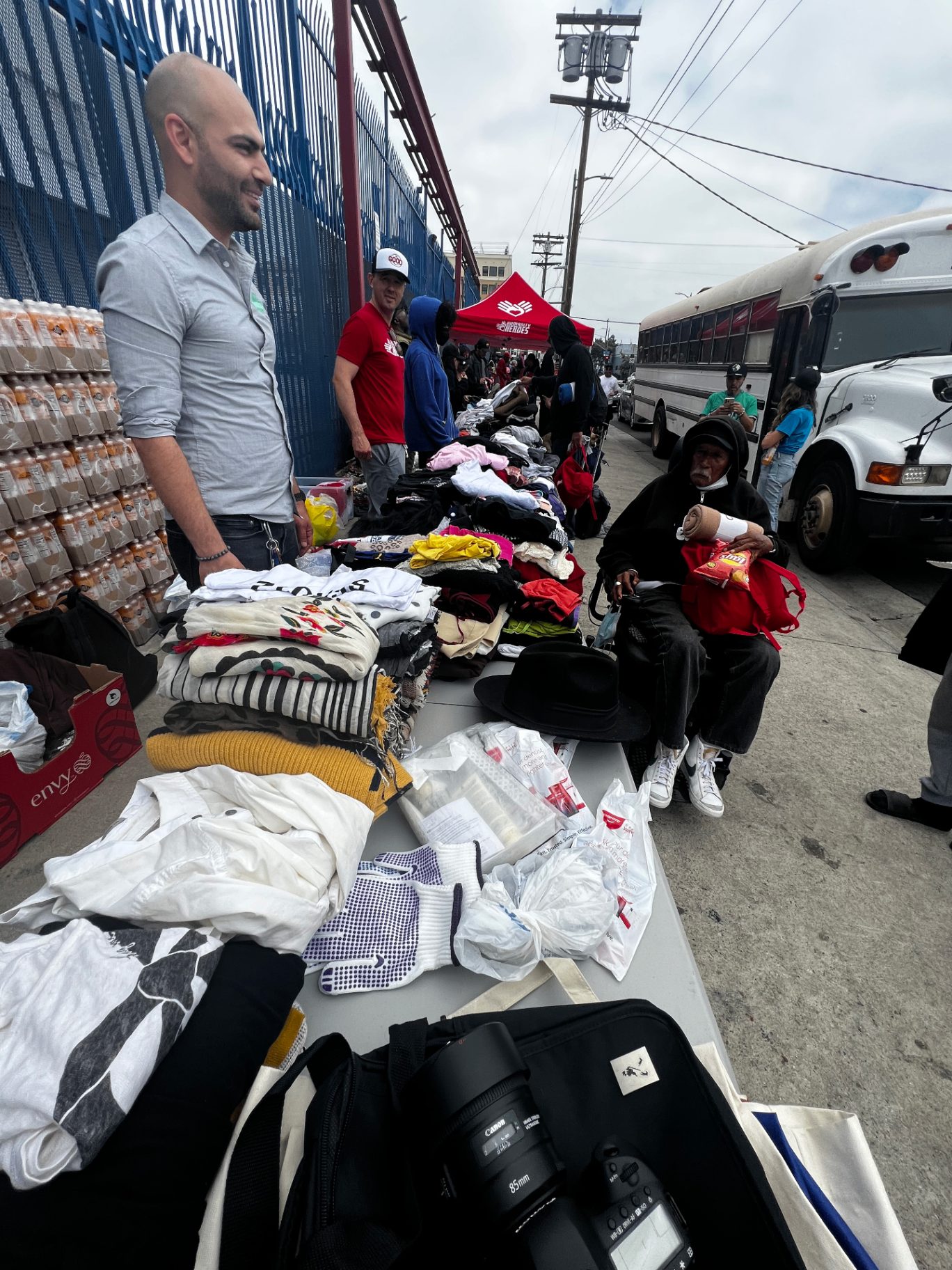 Clothing distribution to those in need